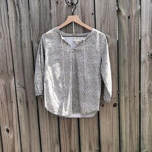 St. John’s Bay Tan/White Tunic - Size XSP